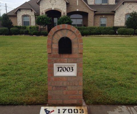 brick mailbox