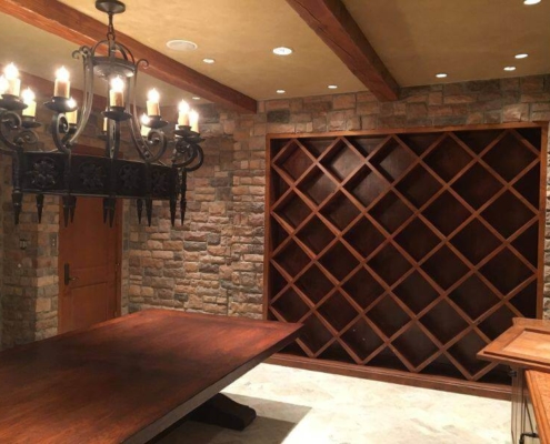 brick wine cellar