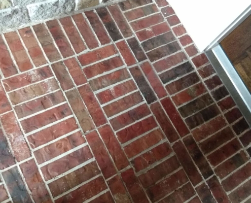 finished brick repair