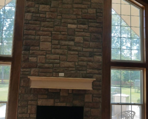 renovated chimney brickwork